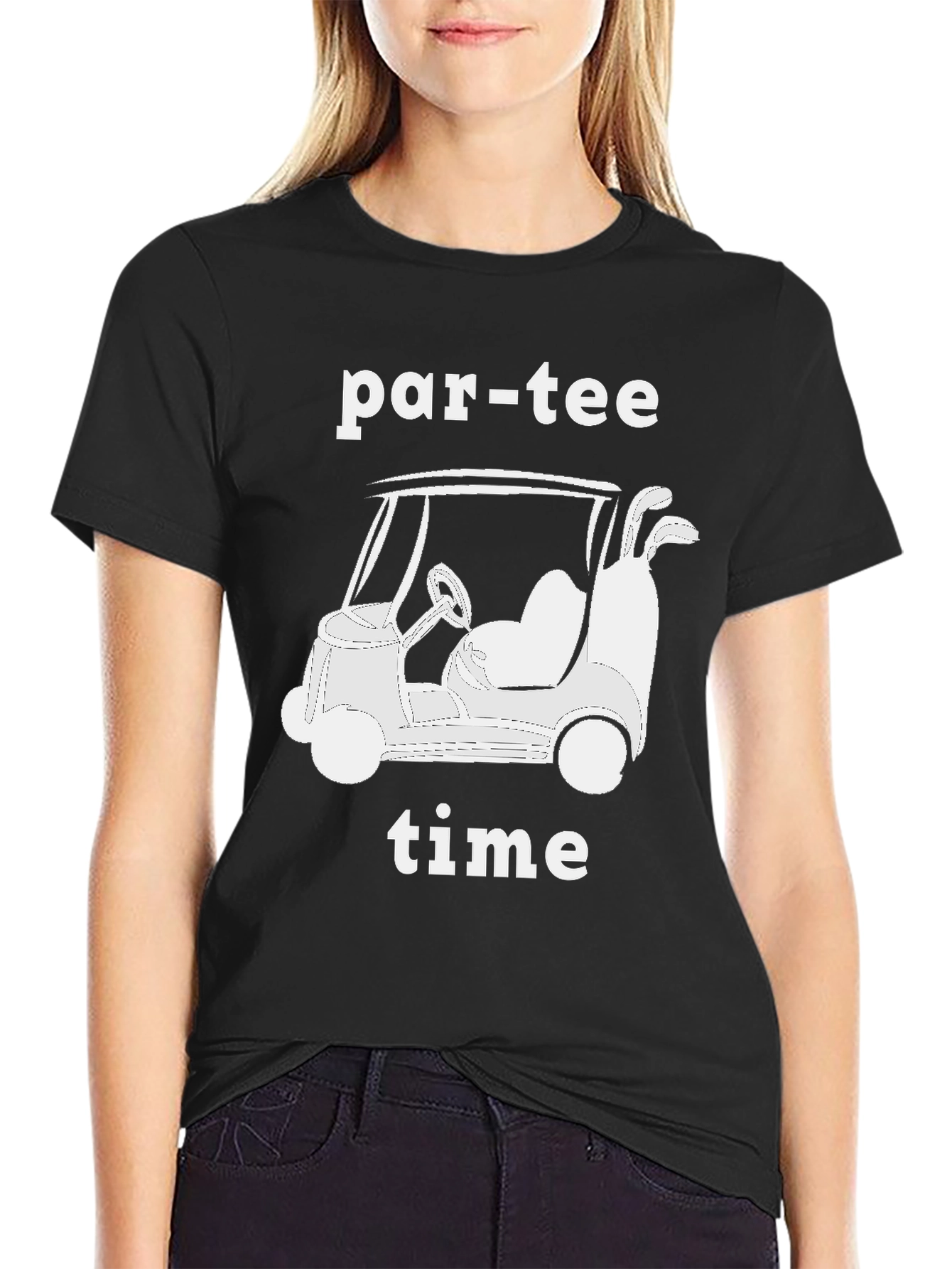 Par-Tee Time Golf Cart Graphic T-Shirt