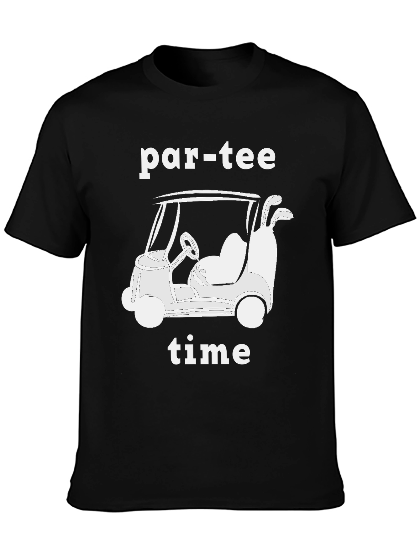 Par-Tee Time Golf Cart Graphic T-Shirt