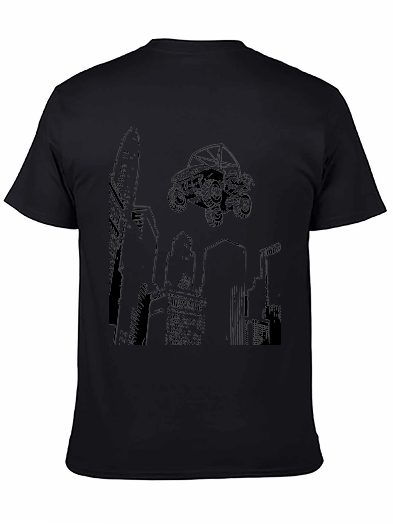 Cityscape Off-Road Vehicle Graphic T-Shirt