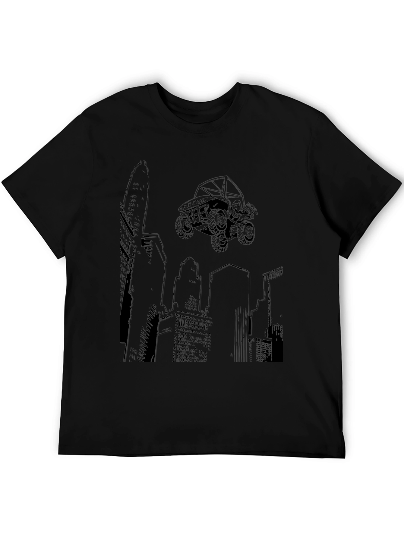 Cityscape Off-Road Vehicle Graphic T-Shirt