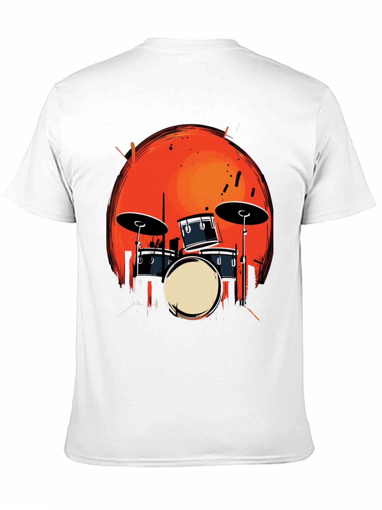 Drum Kit Graphic Tee - Musician T-Shirt