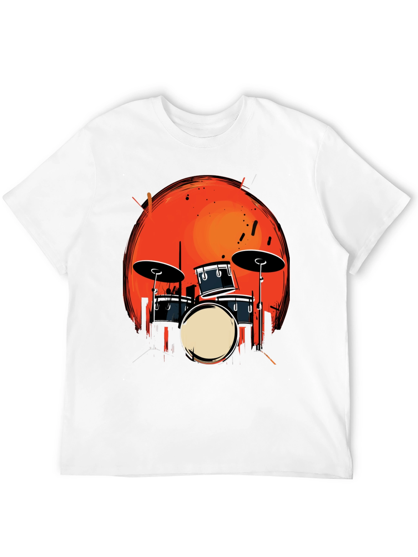 Drum Kit Graphic Tee - Musician T-Shirt