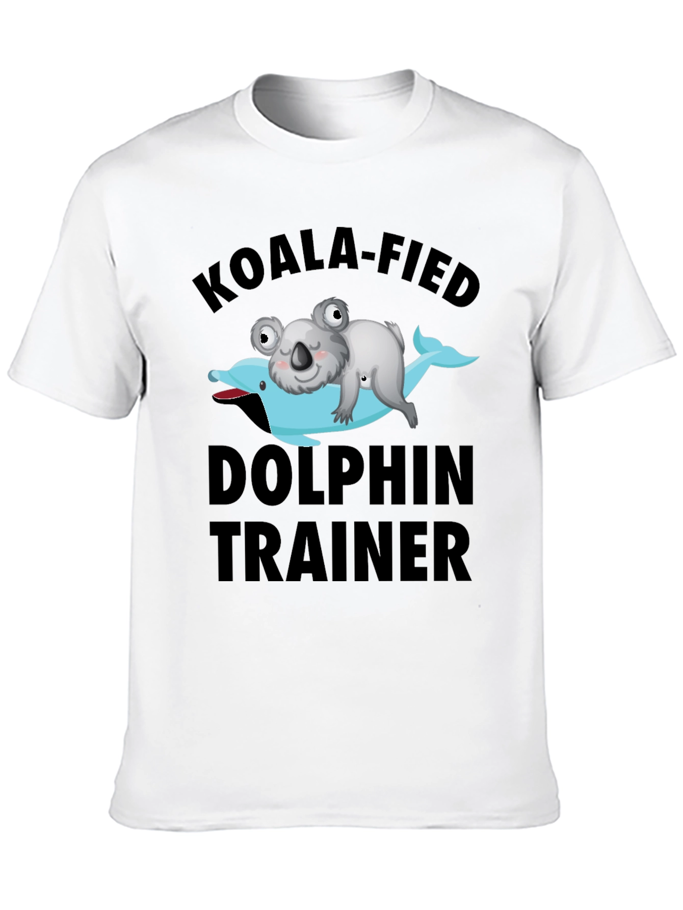 Koala-fied Dolphin Trainer Graphic T-Shirt