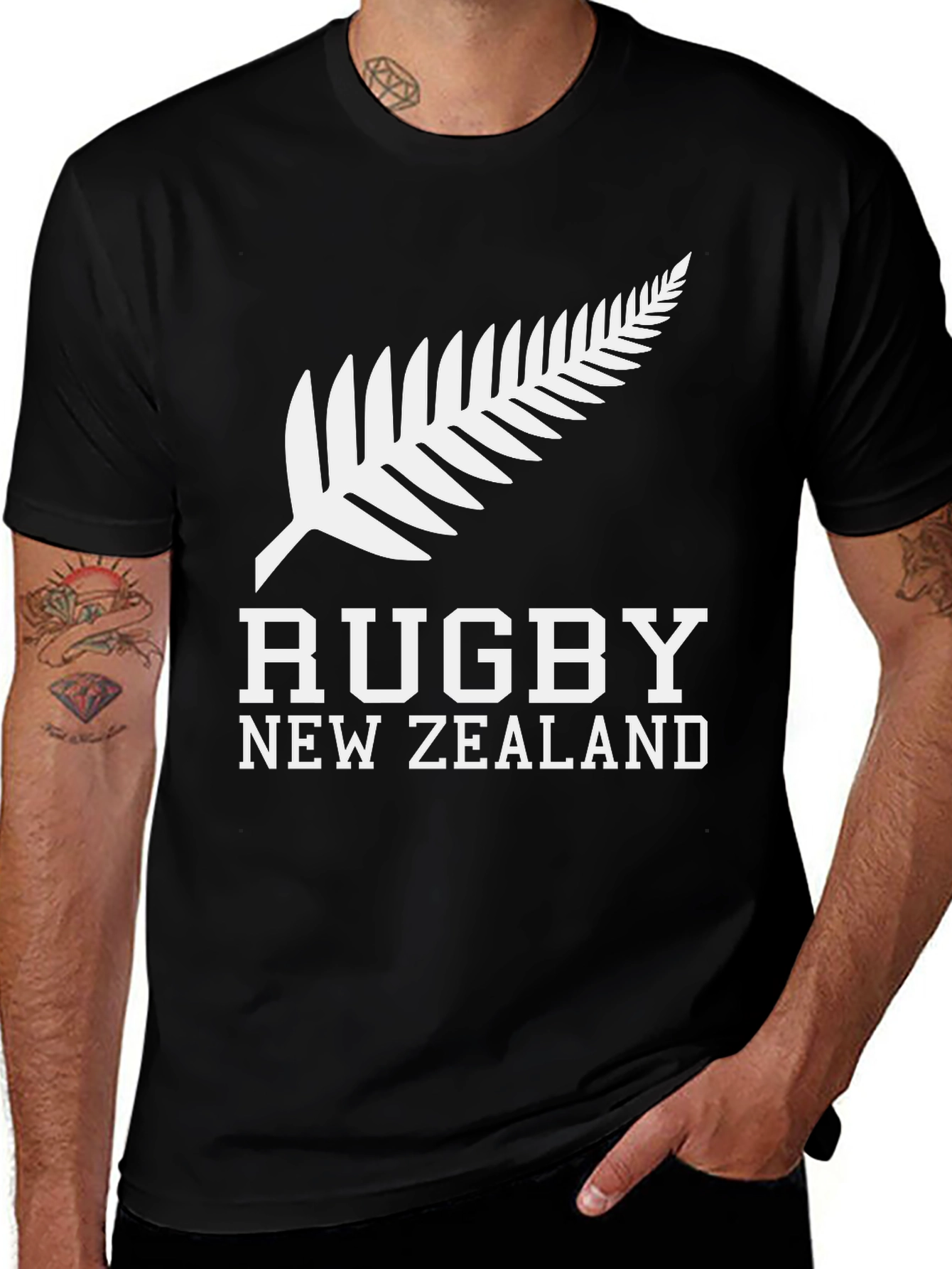 Rugby New Zealand T-Shirt - Black