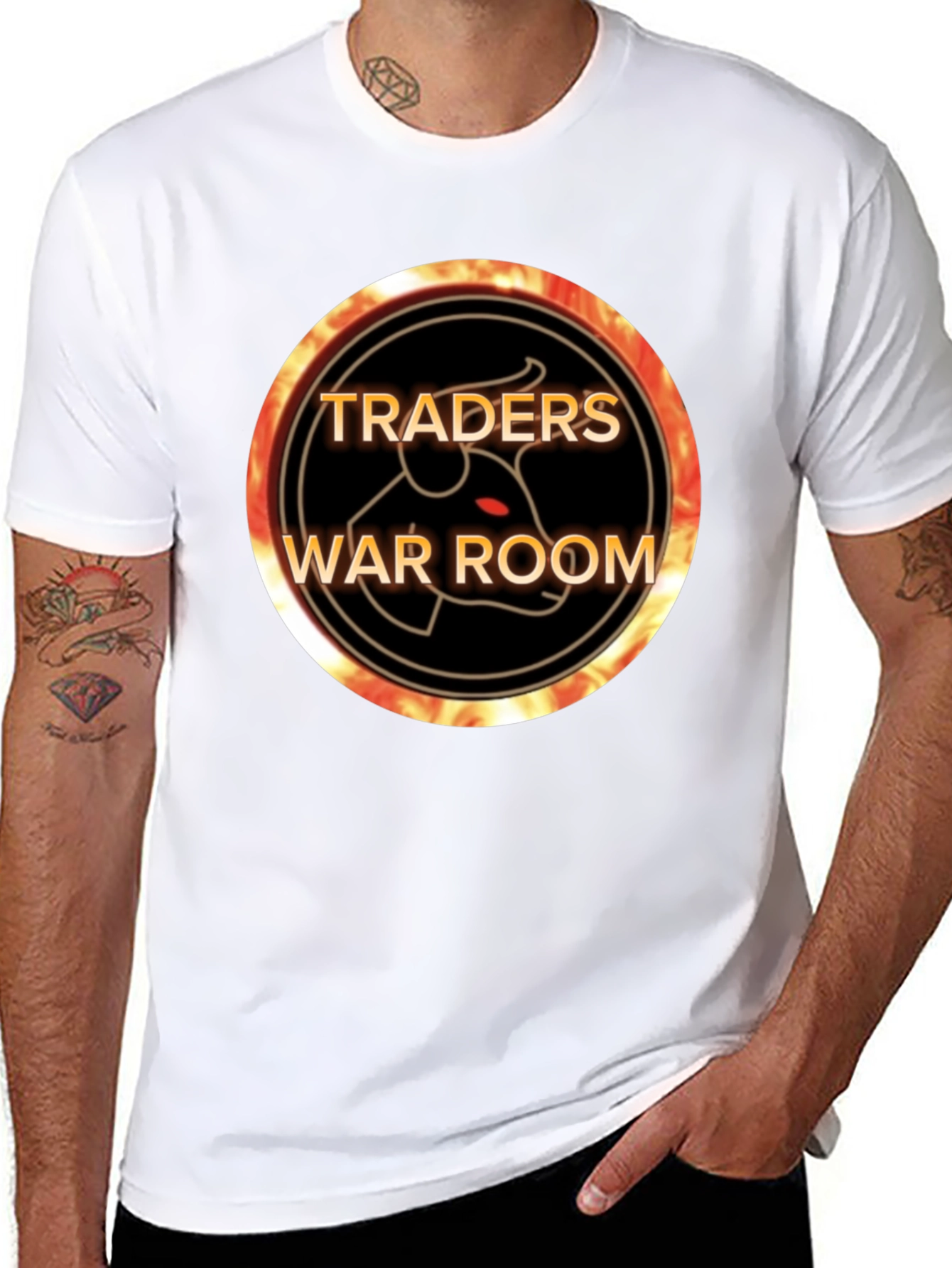 Traders War Room Black Graphic T-Shirt