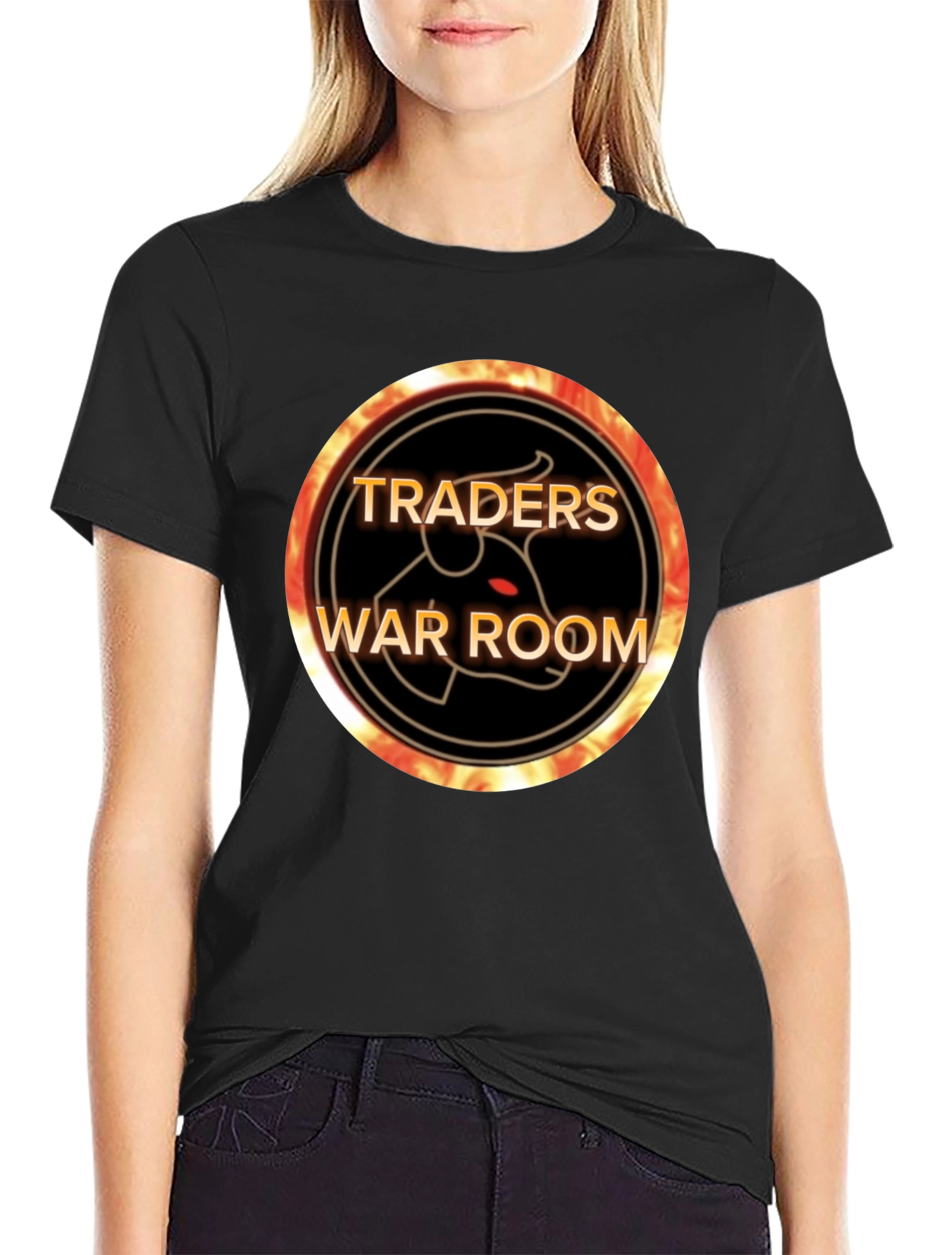 Traders War Room Black Graphic T-Shirt