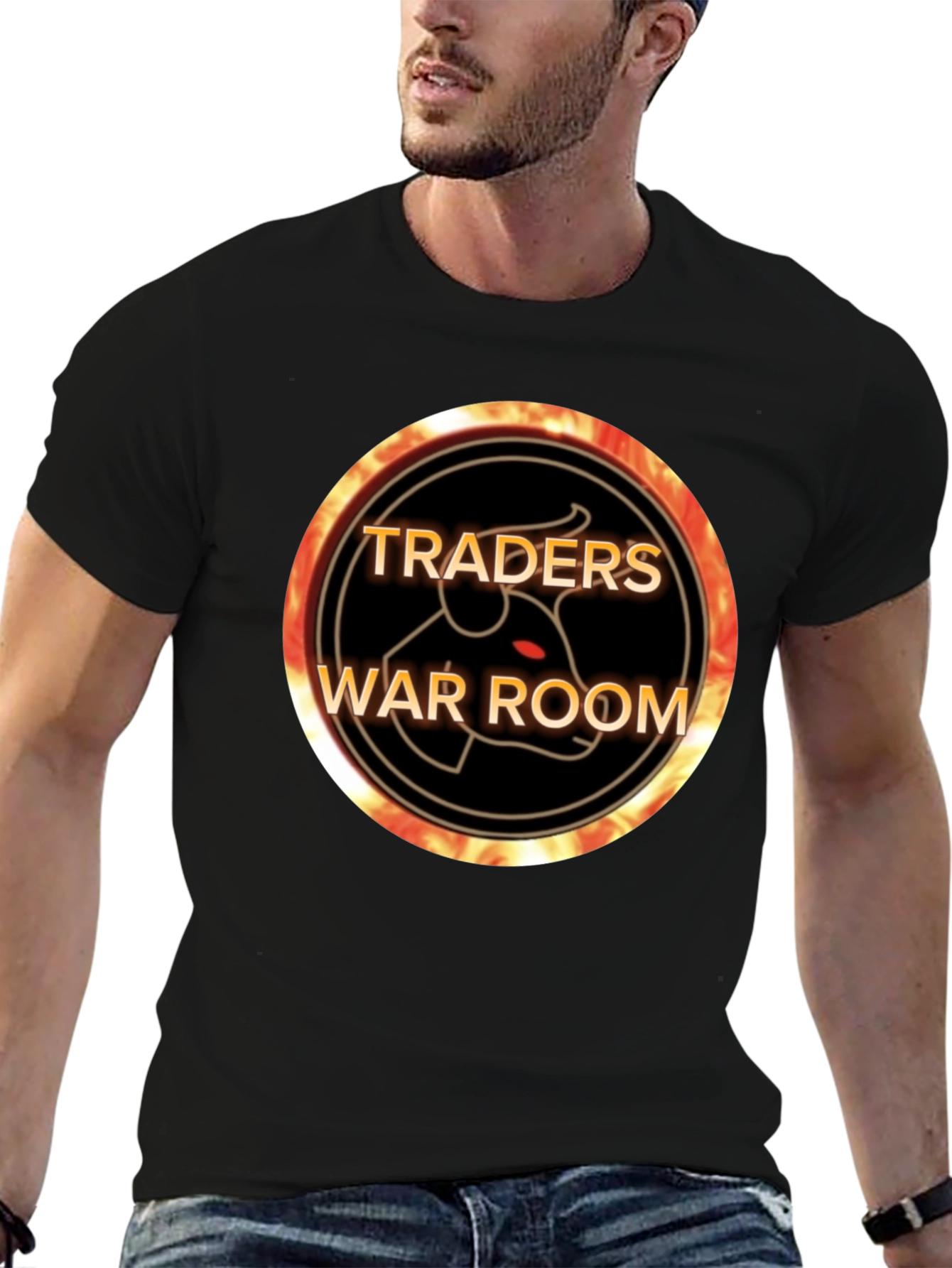 Traders War Room Black Graphic T-Shirt