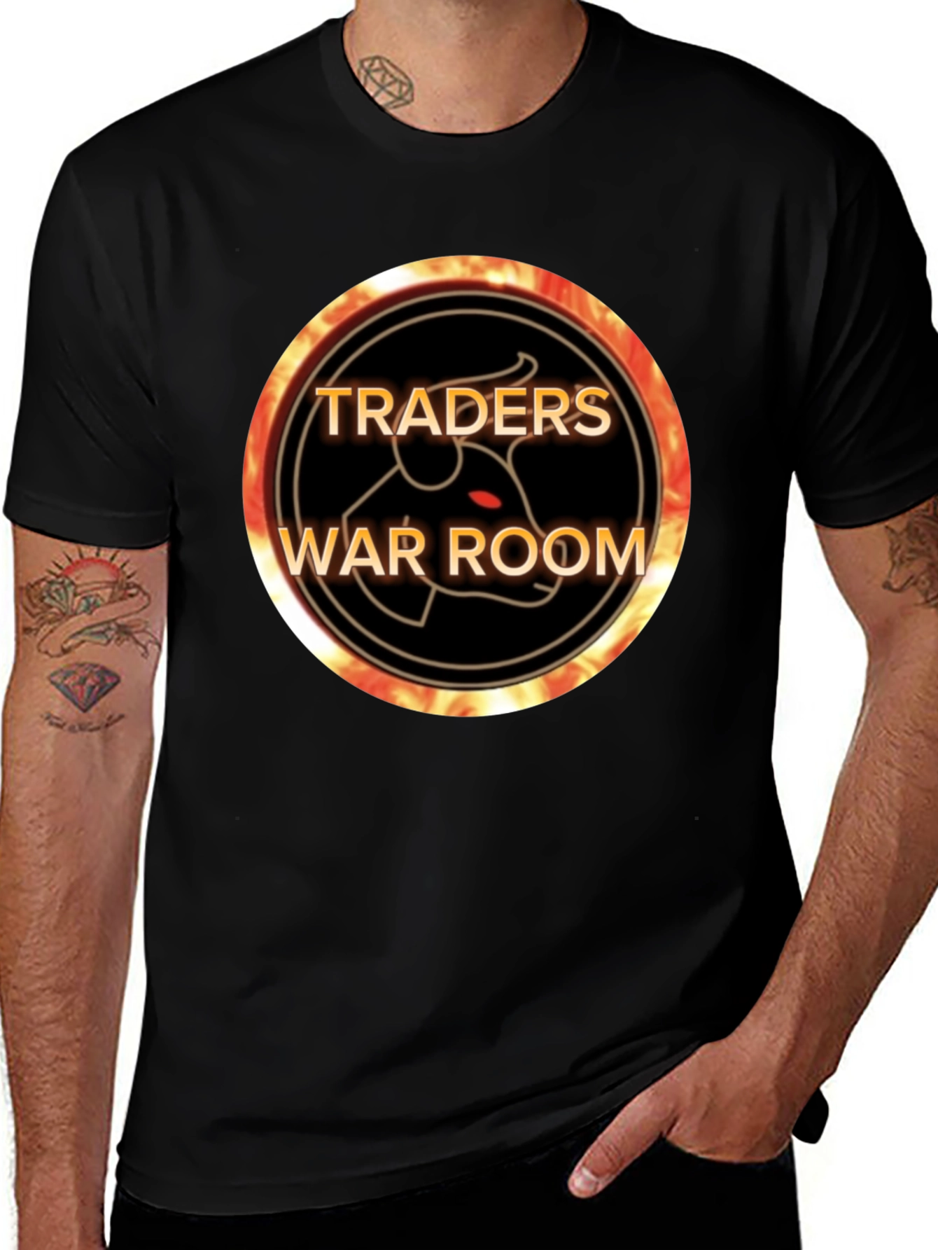 Traders War Room Black Graphic T-Shirt