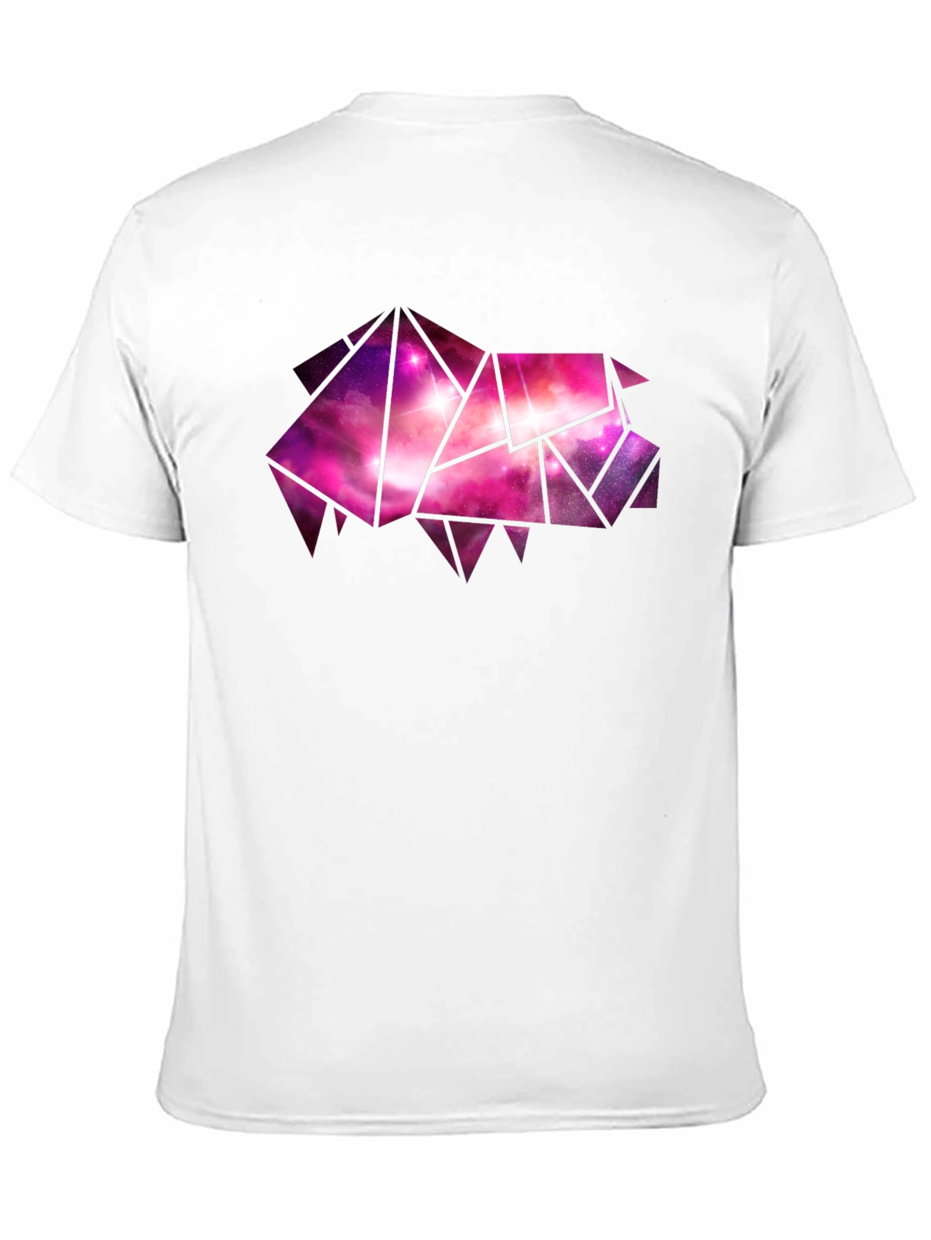Geometric Galaxy Pig Tee - Stylish Black Cotton T-Shirt