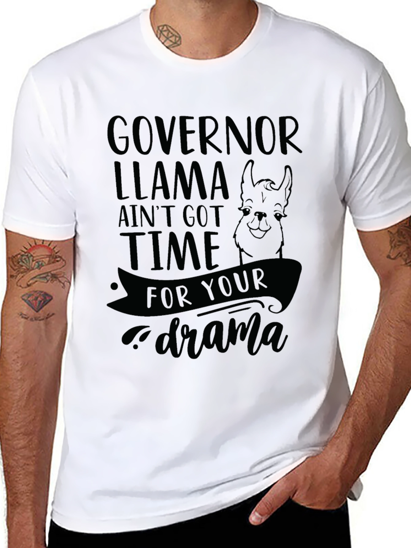 Governor Llama Graphic T-Shirt