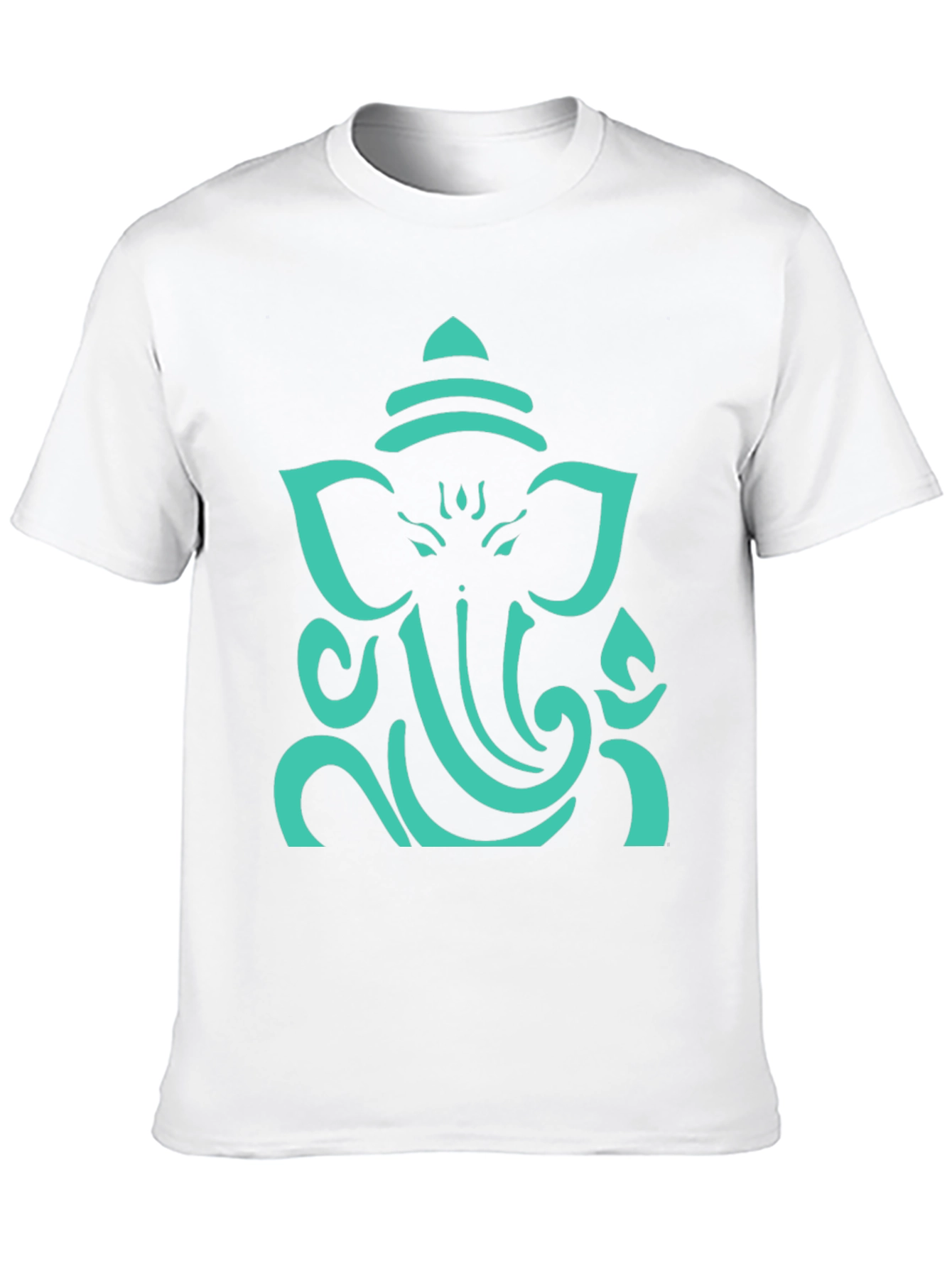 Ganesh Graphic Tee - Black Cotton Blend T-Shirt