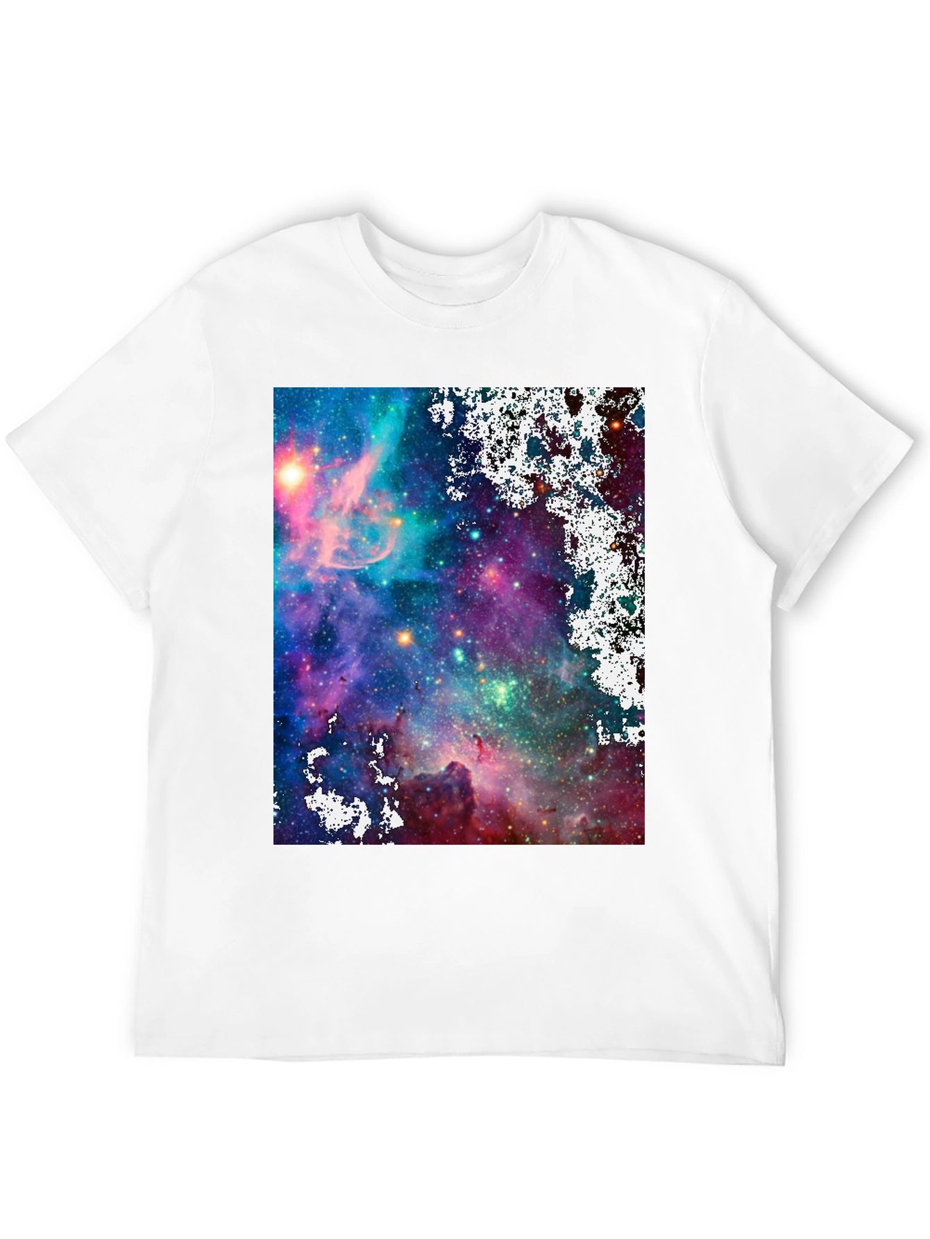 Galaxy Print Black T-Shirt