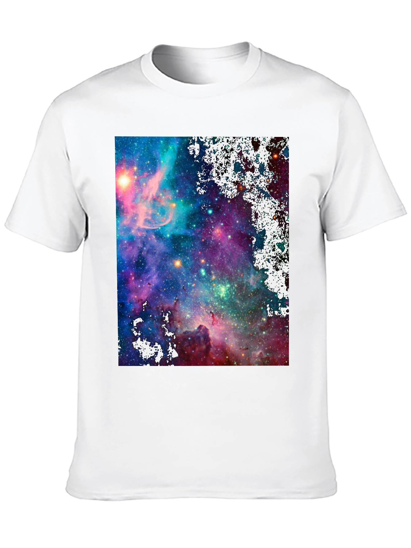Galaxy Print Black T-Shirt