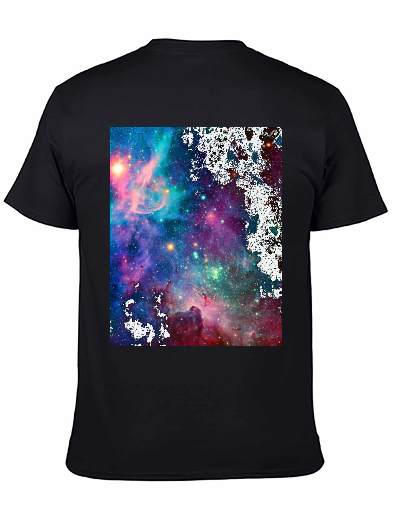 Galaxy Print Black T-Shirt
