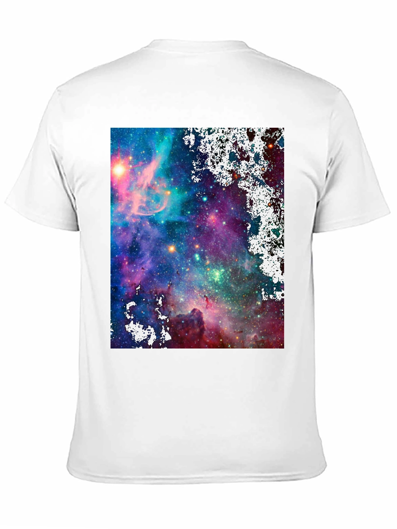 Galaxy Print Black T-Shirt