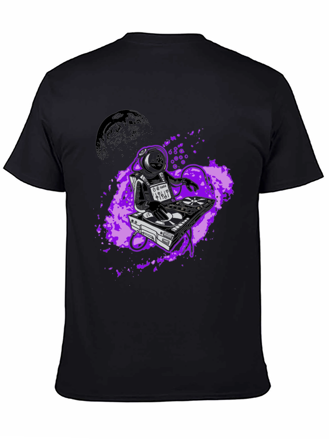 DJ Astronaut Graphic Tee - Space Beats T-Shirt