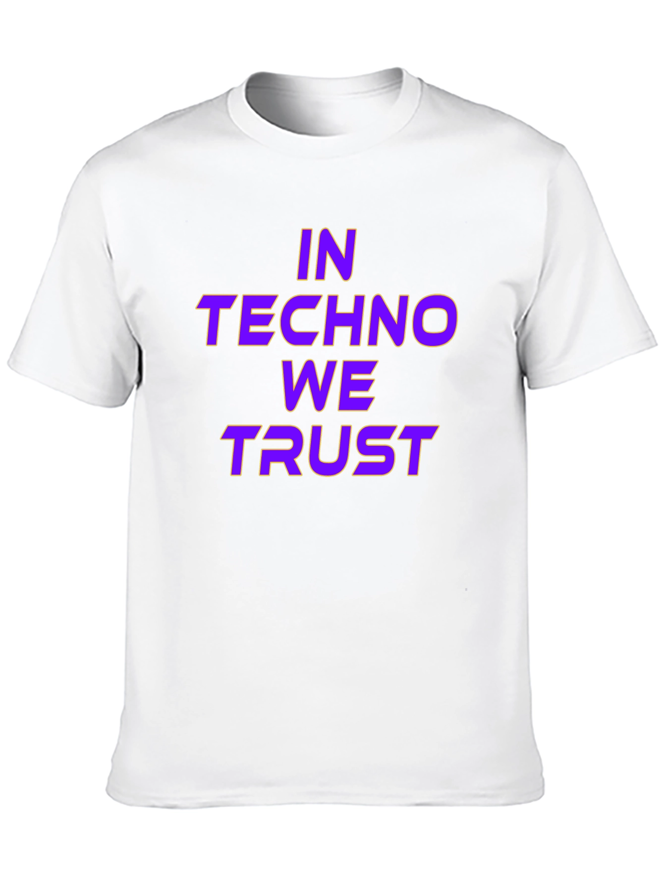 In Techno We Trust Black T-Shirt