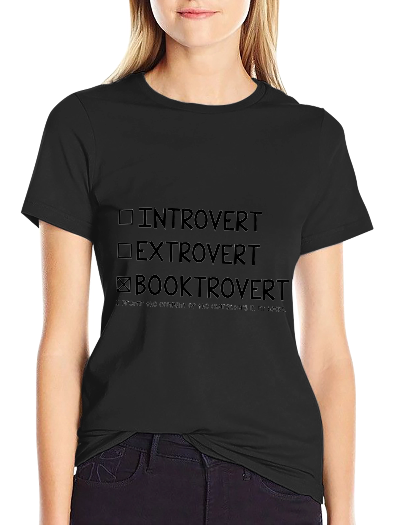Booktrovert T-Shirt: Introvert Extrovert Reader Tee