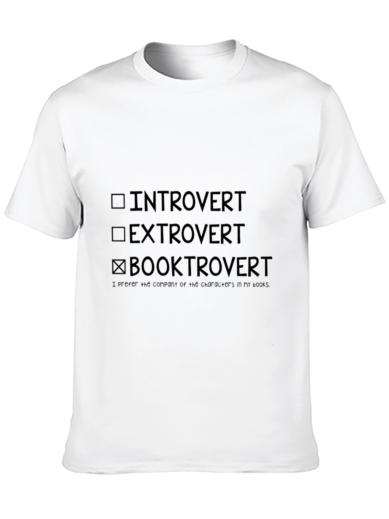 Booktrovert T-Shirt: Introvert Extrovert Reader Tee
