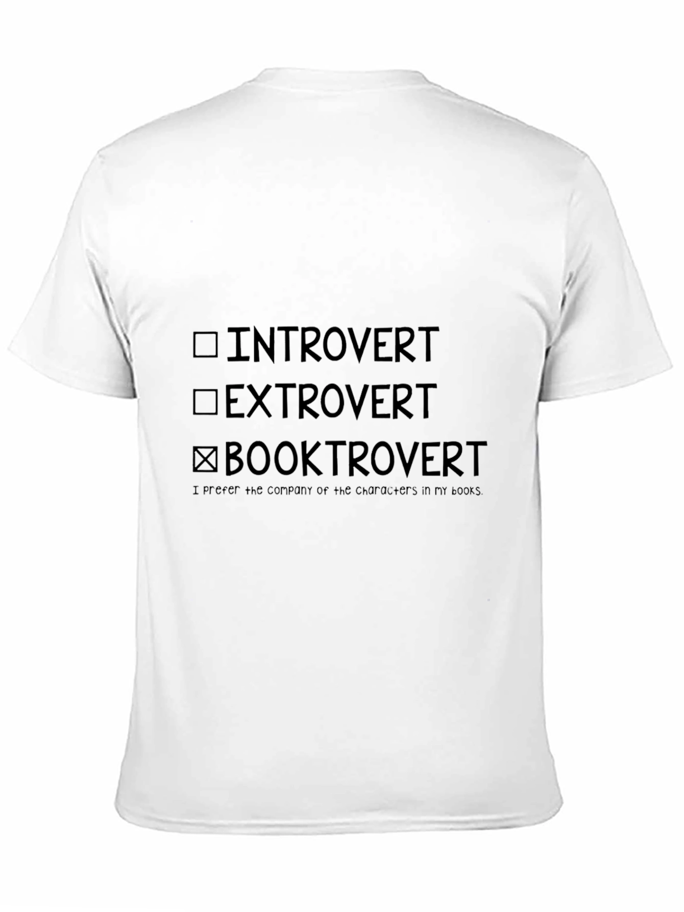 Booktrovert T-Shirt: Introvert Extrovert Reader Tee