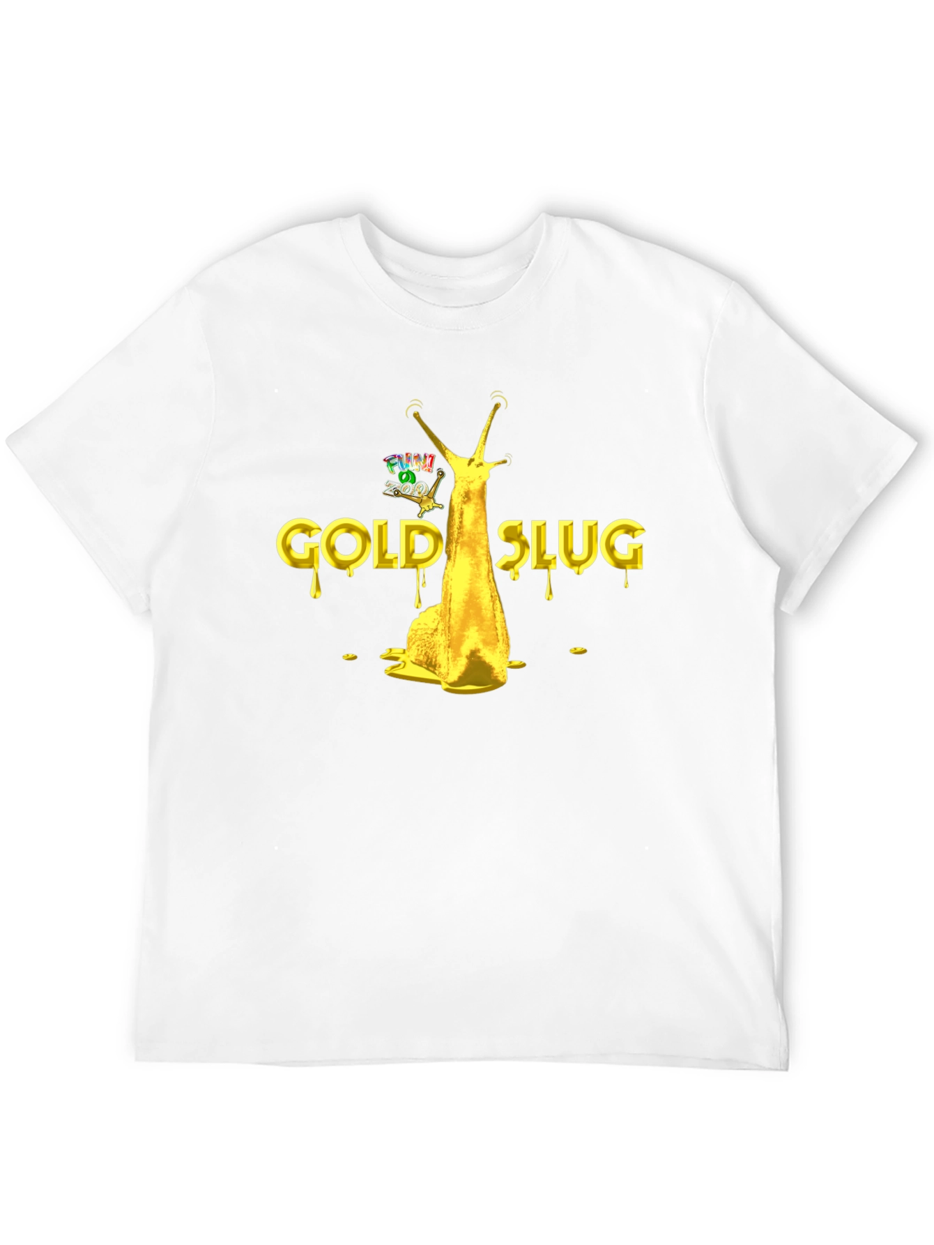 Gold Slug Graphic T-Shirt - Funny Novelty Tee