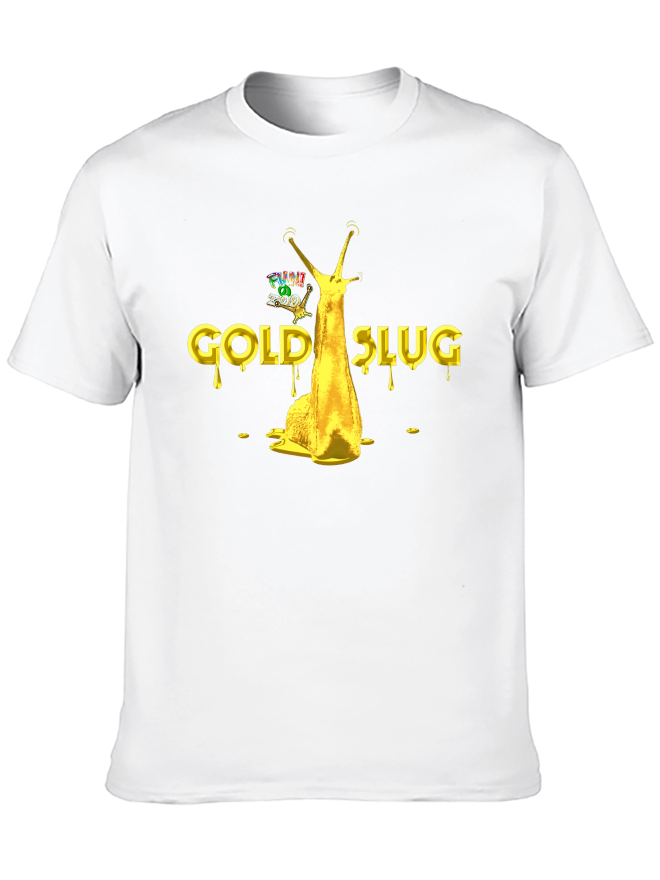 Gold Slug Graphic T-Shirt - Funny Novelty Tee