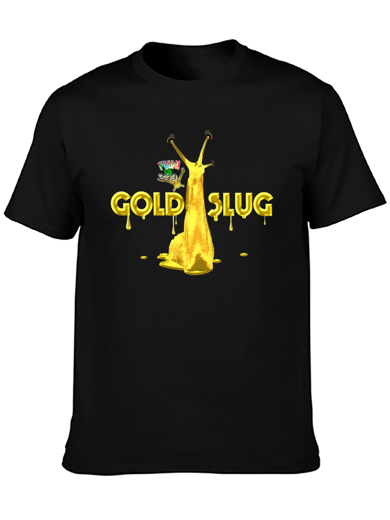 Gold Slug Graphic T-Shirt - Funny Novelty Tee