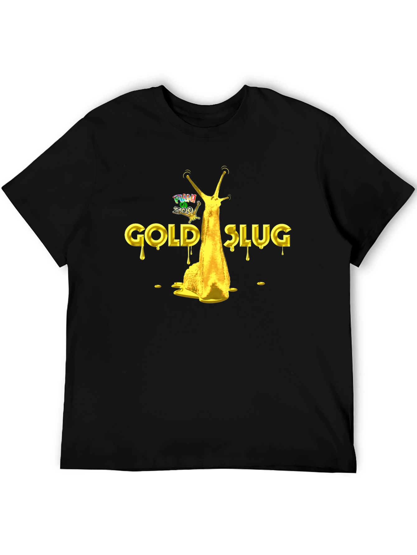 Gold Slug Graphic T-Shirt - Funny Novelty Tee