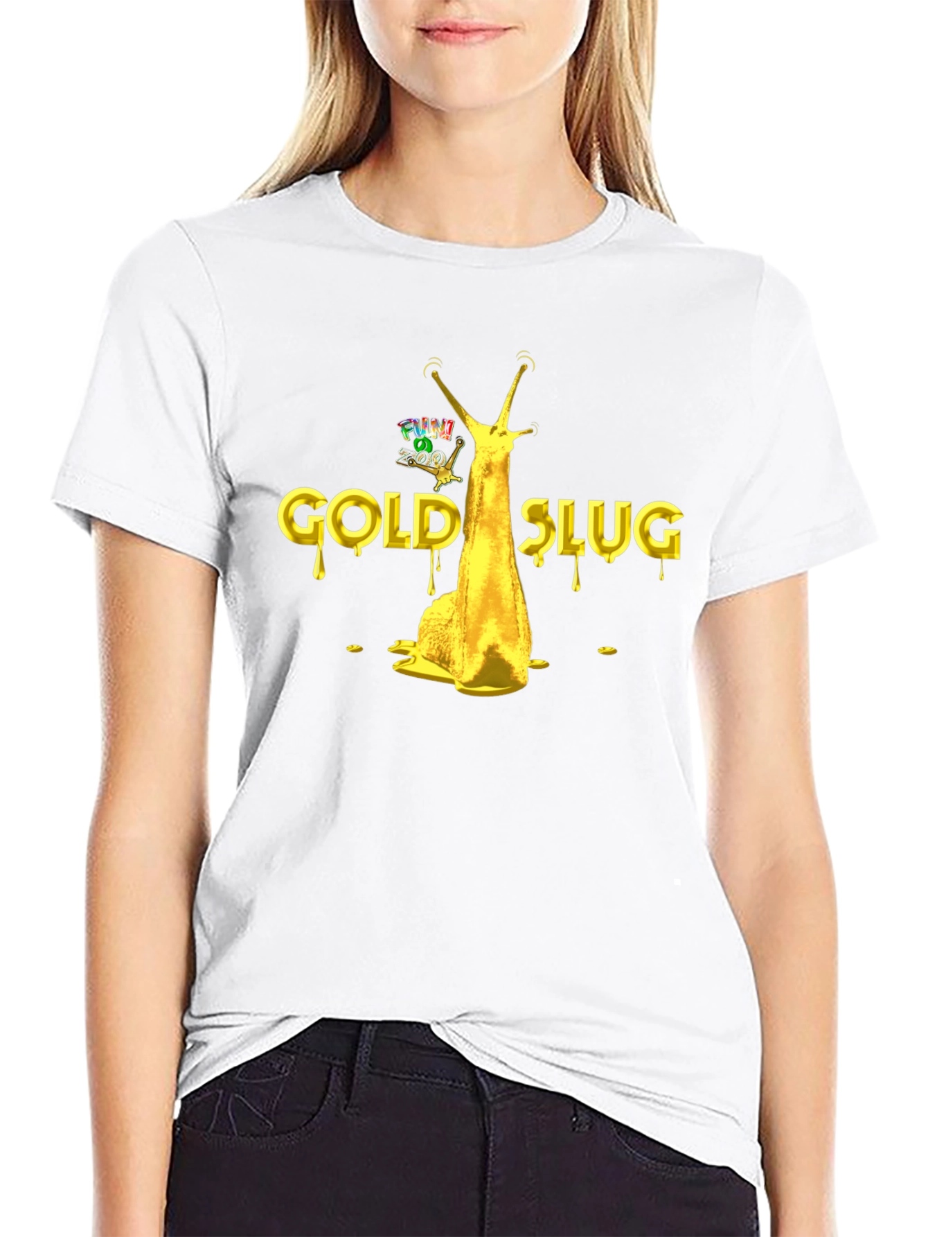 Gold Slug Graphic T-Shirt - Funny Novelty Tee