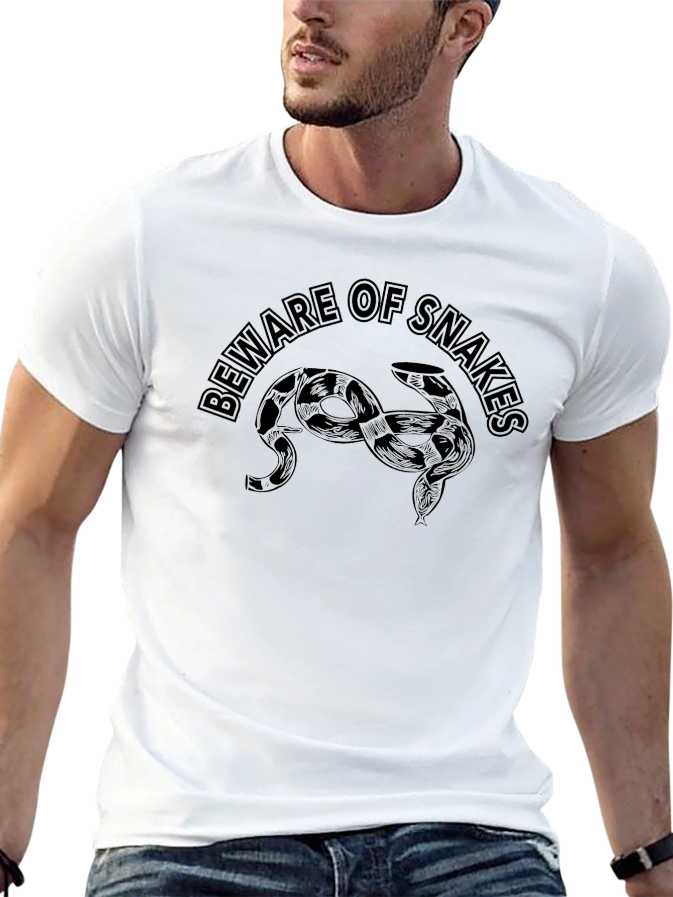 Beware of Snakes Graphic T-Shirt - Mens