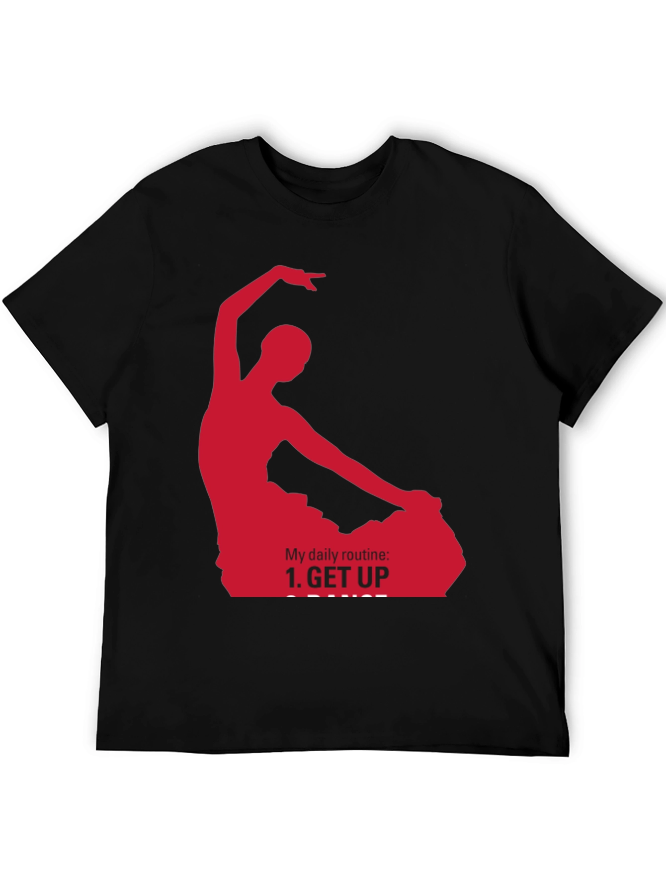 Dance Routine Graphic T-Shirt - Black