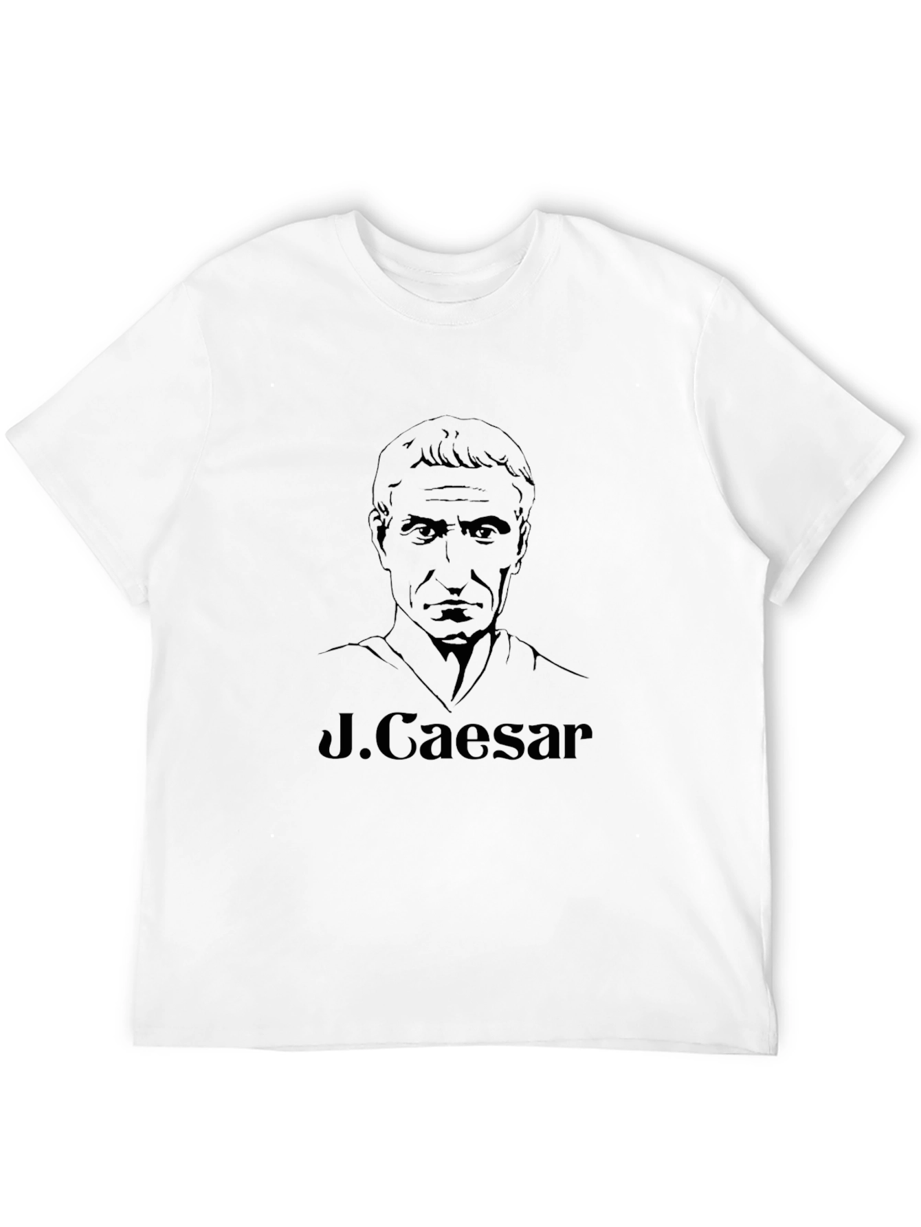 J. Caesar Black Graphic Tee