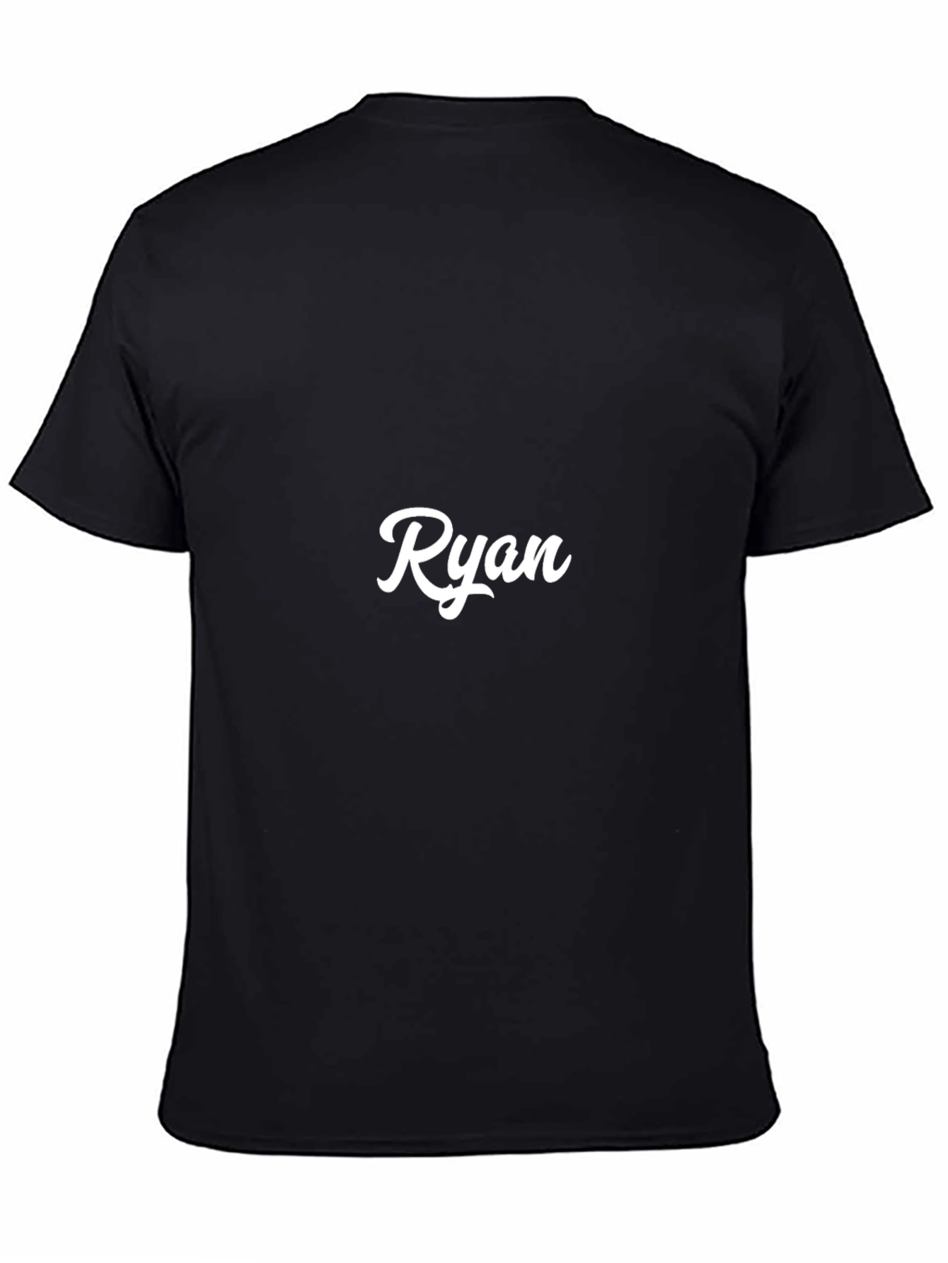 Ryan Personalized Black T-Shirt