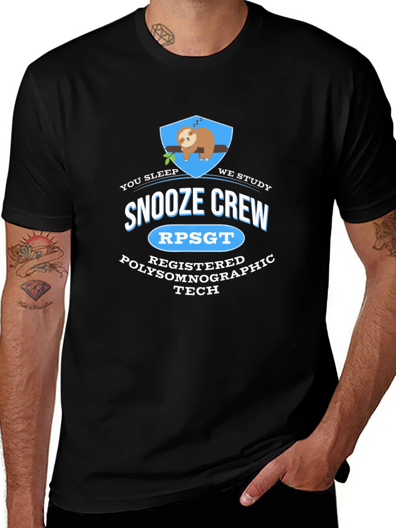 Snooze Crew RPSGT Polysomnographic Tech T-Shirt