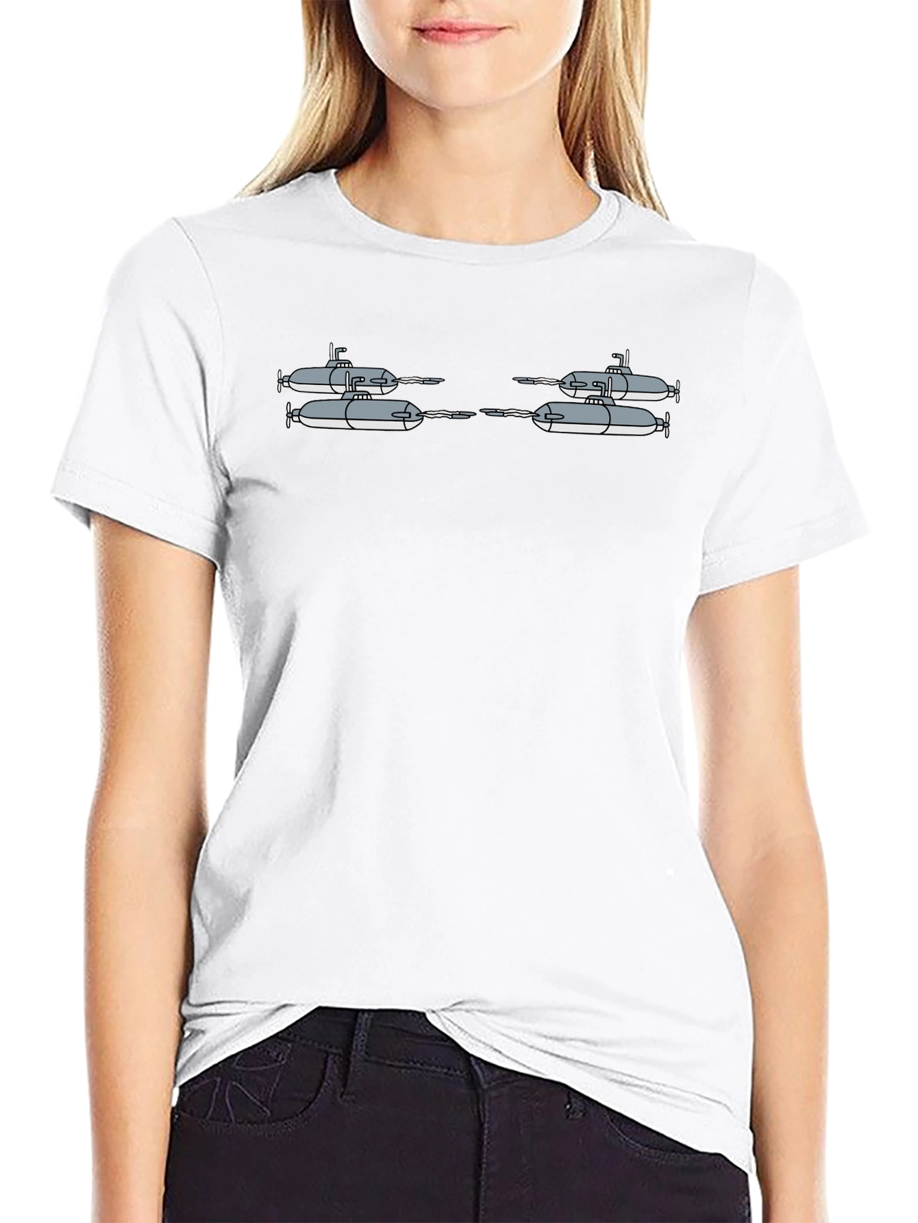Submarine Cartoon Graphic Tee
