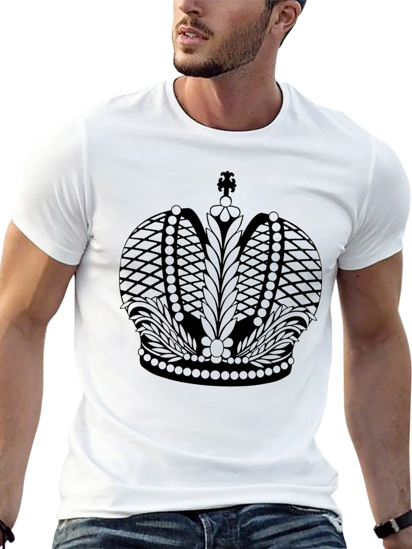 Royal Crown Graphic Black T-Shirt