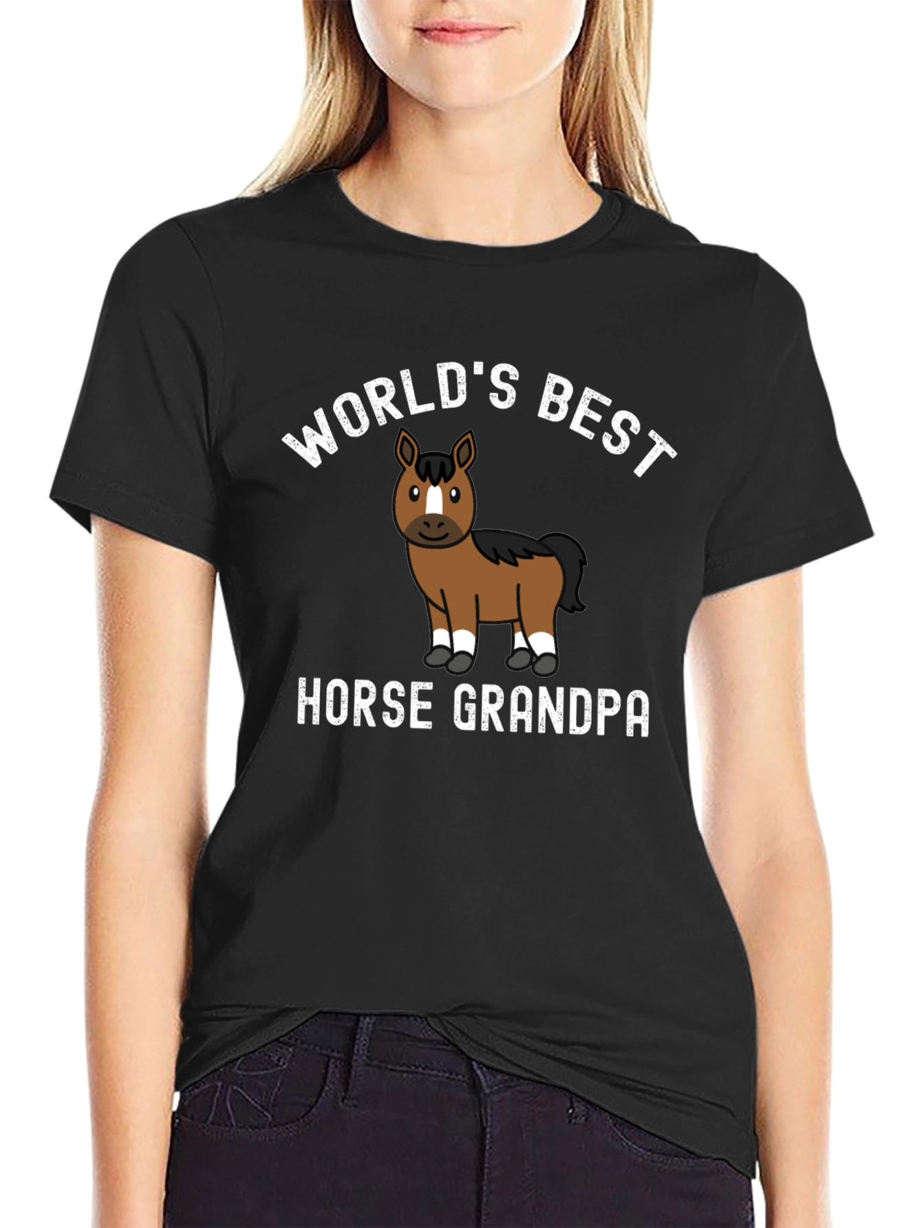 Worlds Best Horse Grandpa T-Shirt