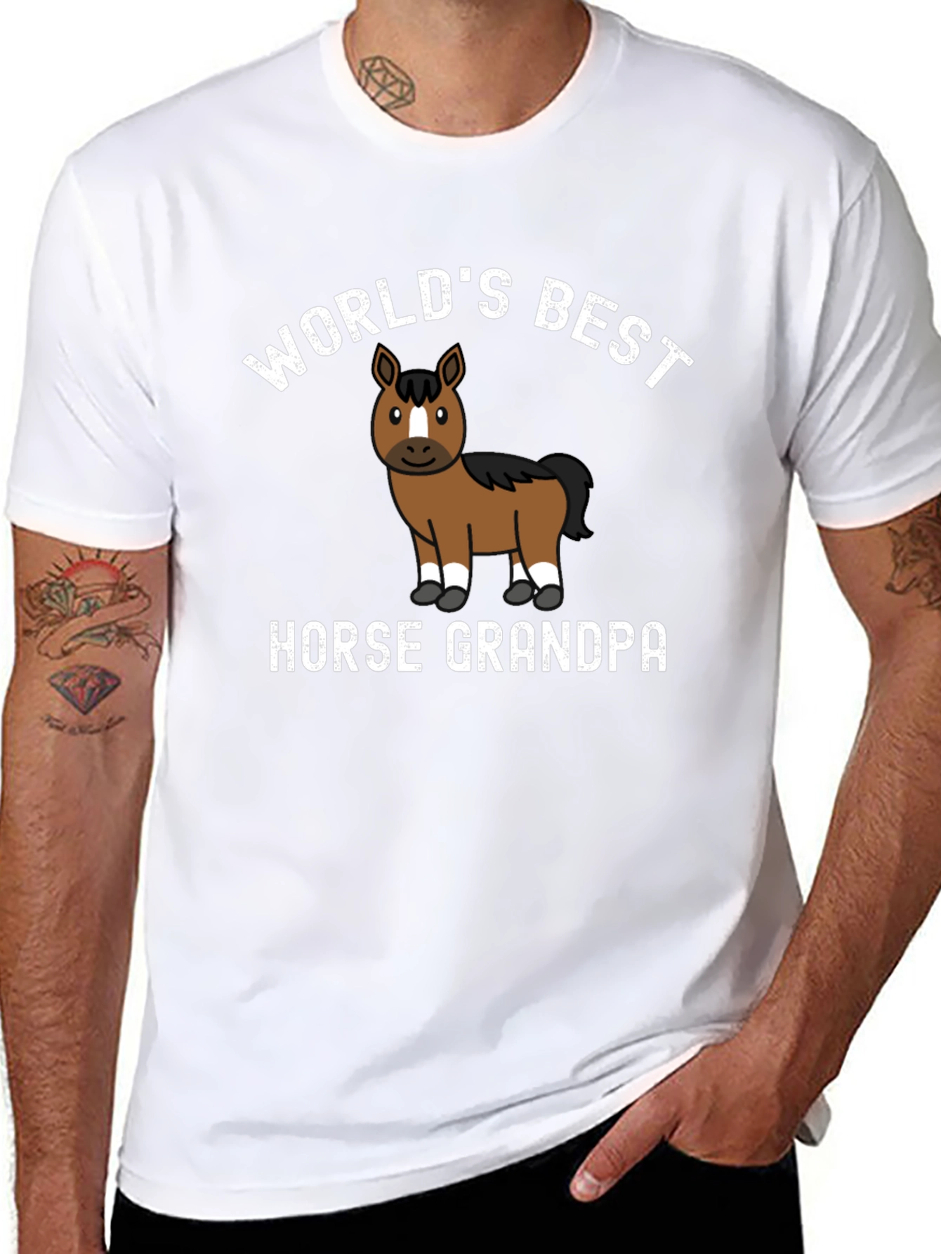 Worlds Best Horse Grandpa T-Shirt