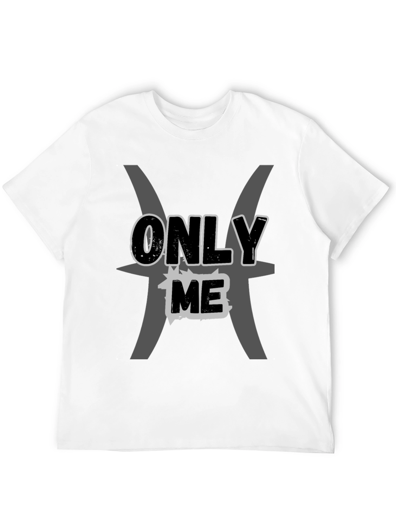 Only Me Pisces Zodiac Black T-Shirt
