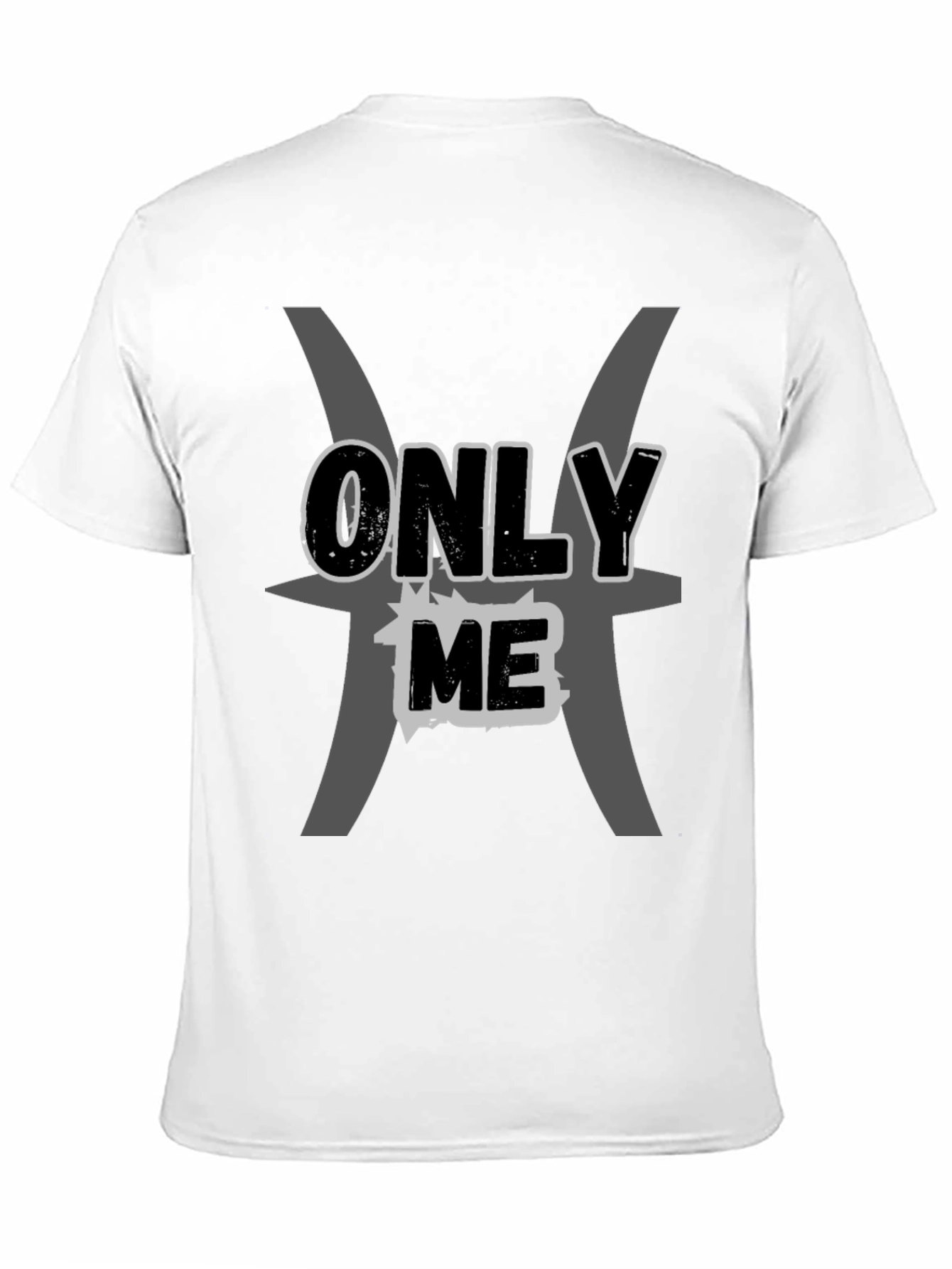 Only Me Pisces Zodiac Black T-Shirt