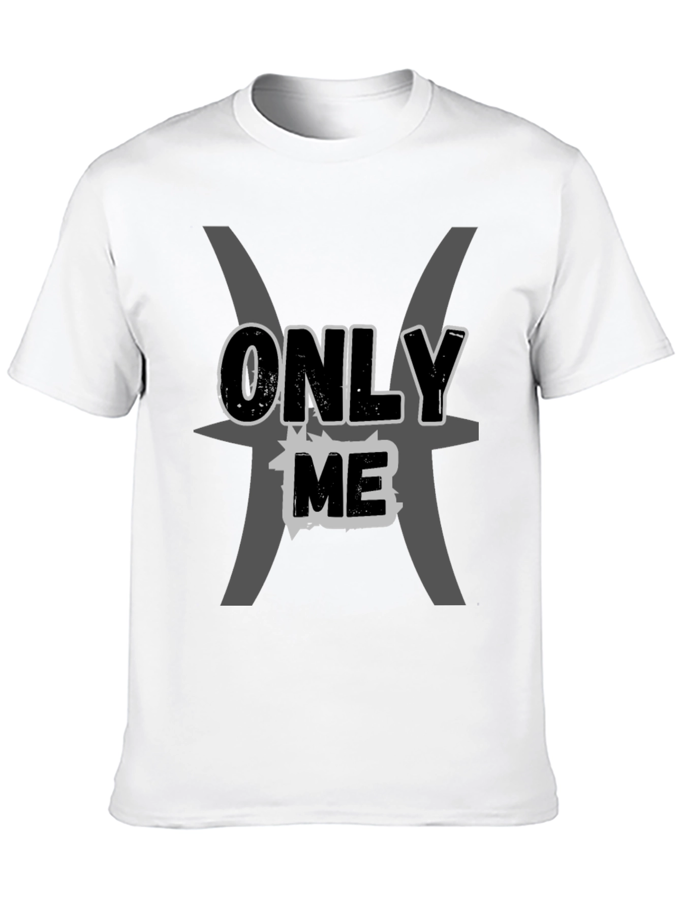 Only Me Pisces Zodiac Black T-Shirt