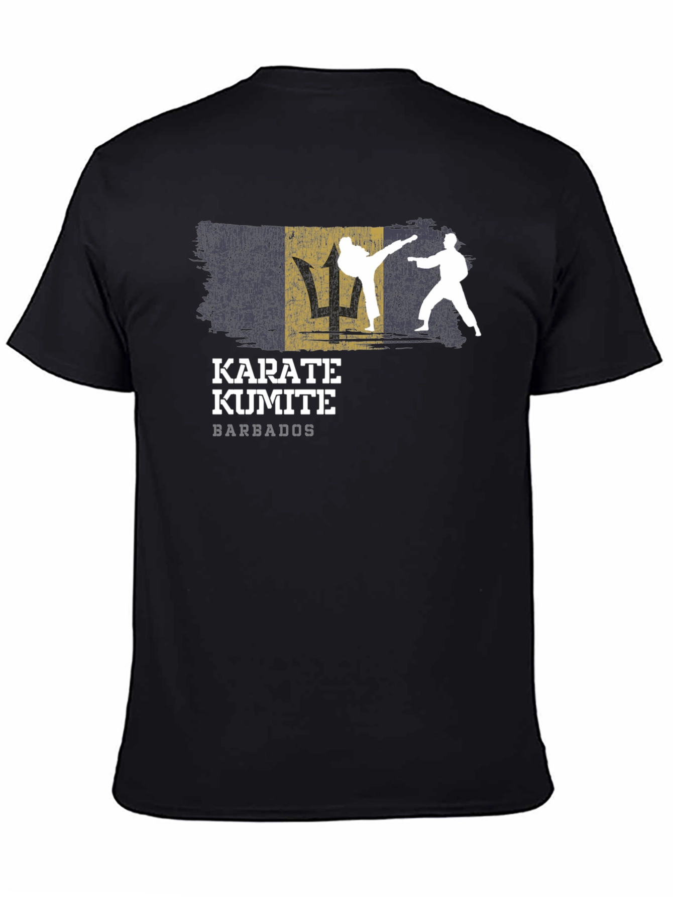 Karate Kumite Barbados T-Shirt Black
