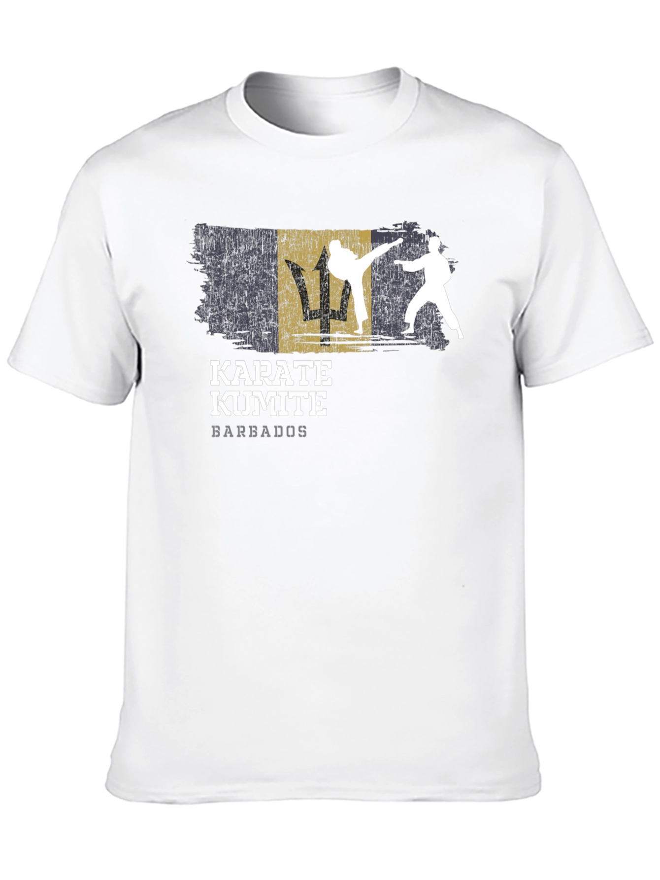 Karate Kumite Barbados T-Shirt Black