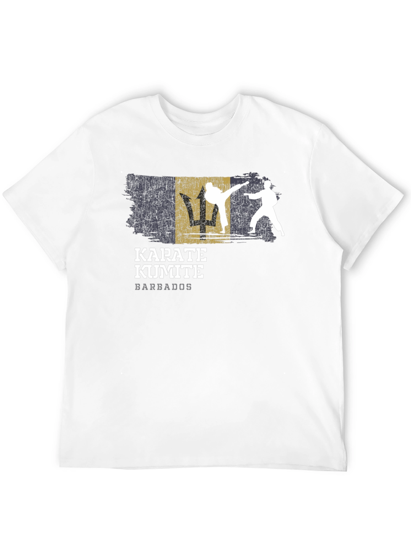 Karate Kumite Barbados T-Shirt Black