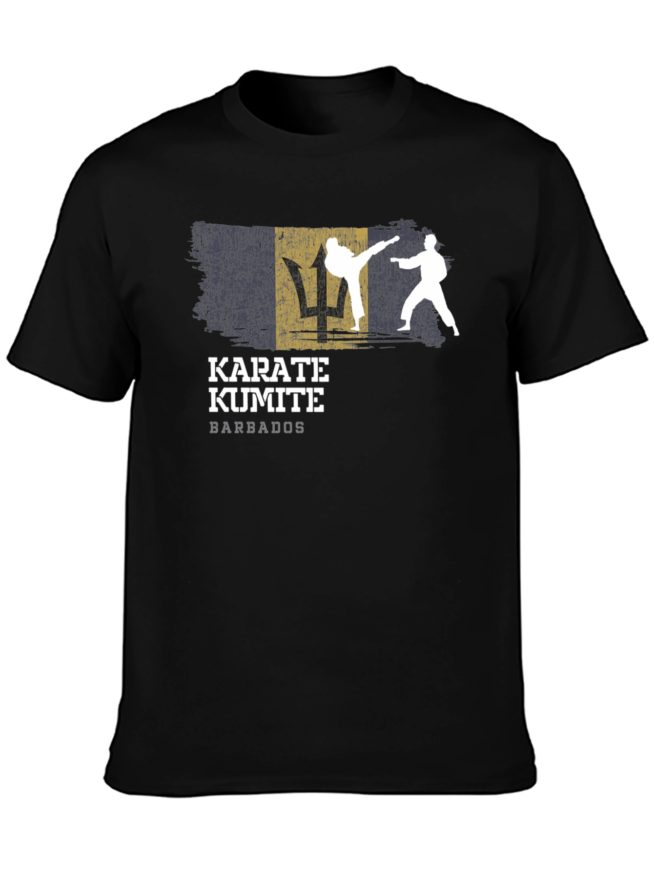 Karate Kumite Barbados T-Shirt Black