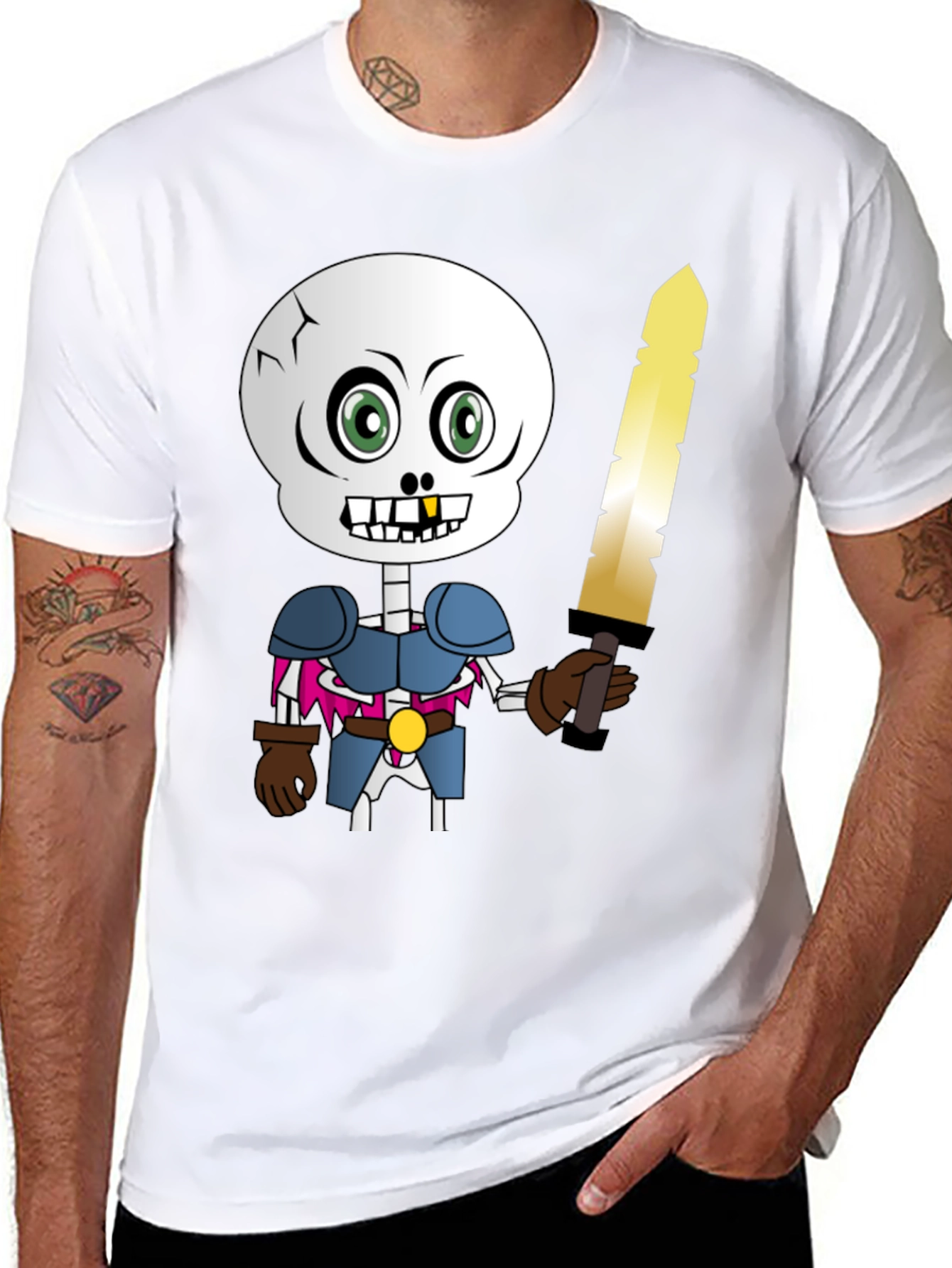 Skeleton Knight Graphic Tee