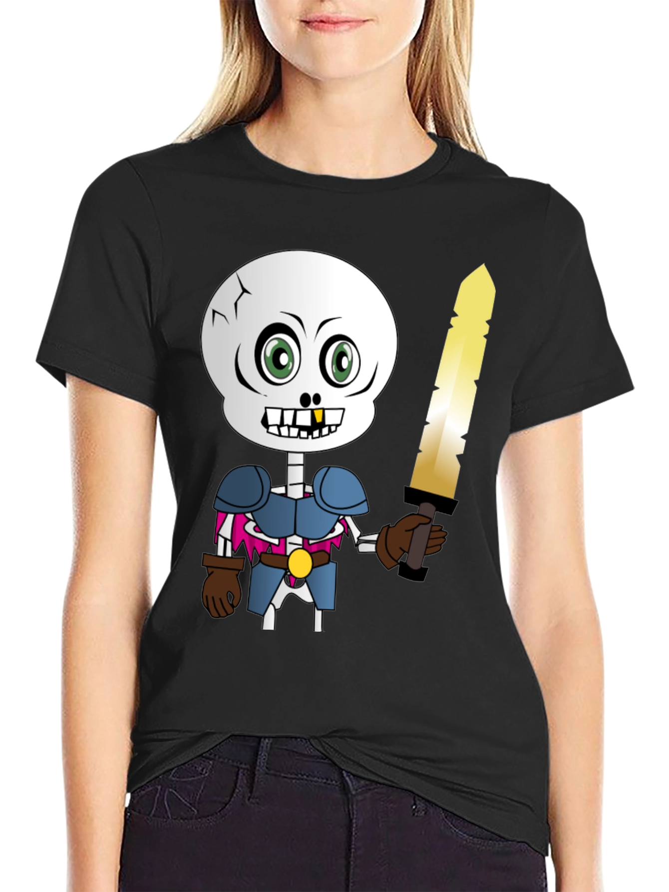 Skeleton Knight Graphic Tee