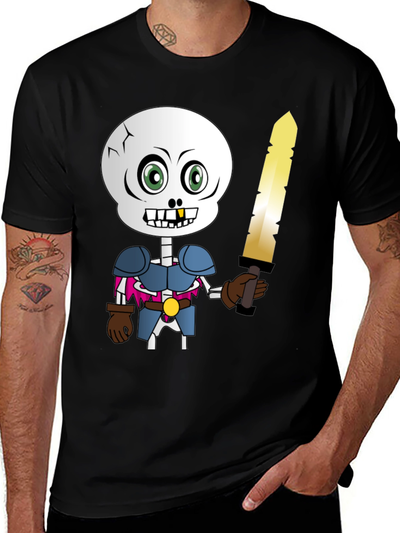 Skeleton Knight Graphic Tee