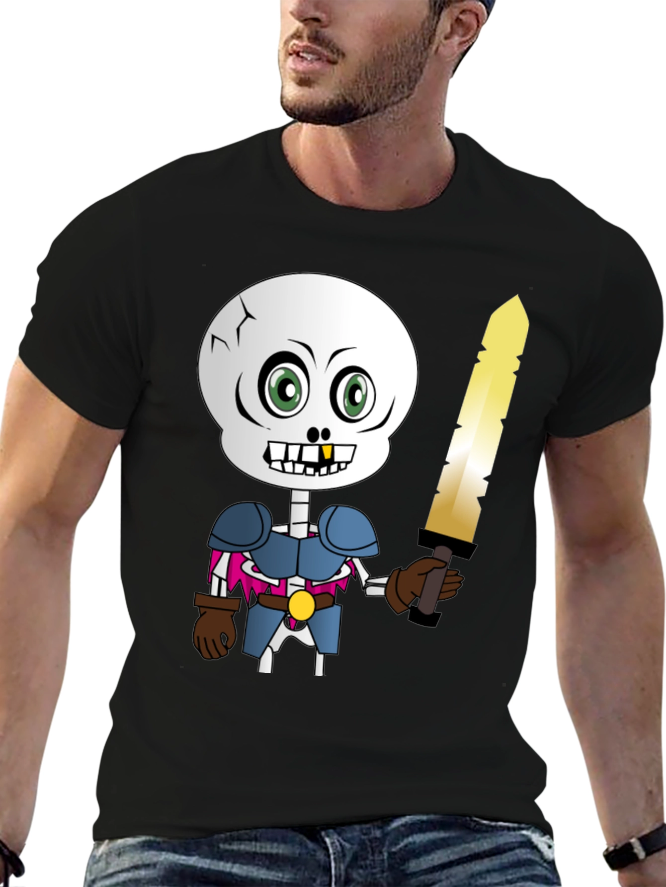Skeleton Knight Graphic Tee