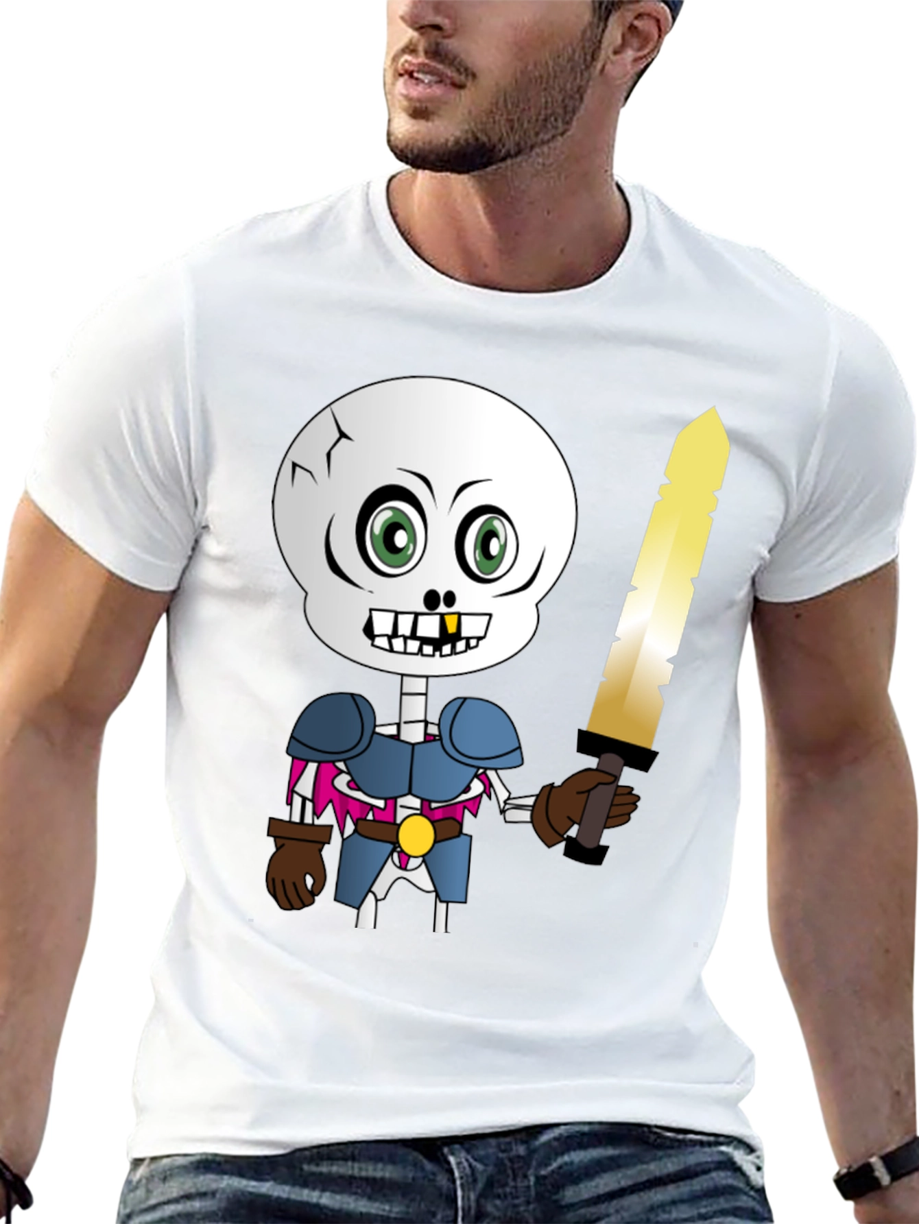 Skeleton Knight Graphic Tee